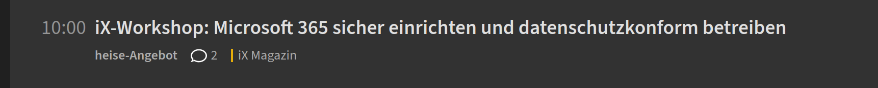 Screenshot Heiseticker am 16.4.2024